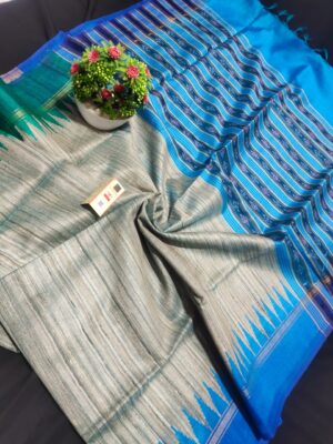 Tussar Ghicha Silk Saree - Image 15