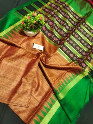 Tussar Ghicha Silk Saree - Image 11