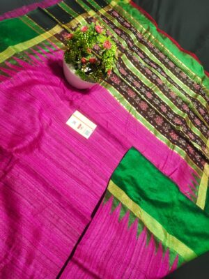 Tussar Ghicha Silk Saree - Image 21