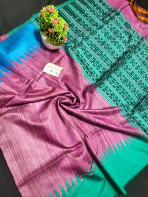 Tussar Ghicha Silk Saree - Image 19
