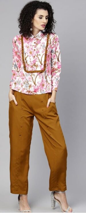 Floral Top with Trouser