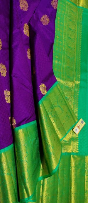 Handloom Kanchipuram Silk Saree - Image 5