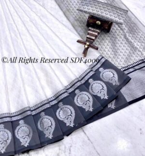 Kora Muslin Silk Saree - Image 17