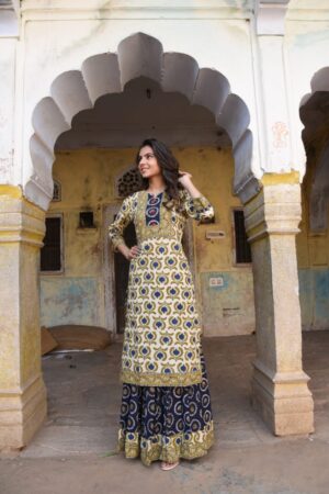 Long Kurta Skirt Set - Image 7