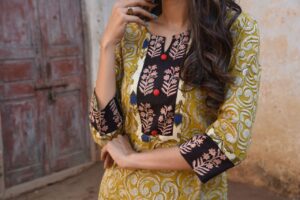 Long Kurta Skirt Set - Image 11