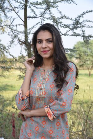 Long Kurta Skirt Set - Image 12