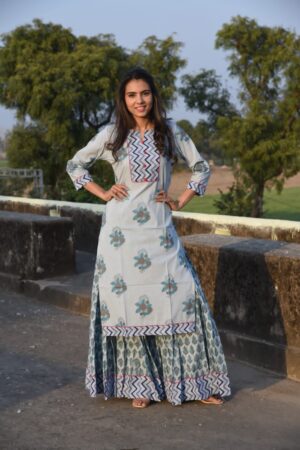 Long Kurta Skirt Set