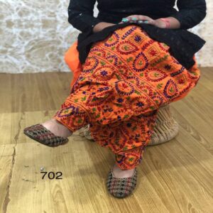 Hand crafted Phulkari Patiyala Salwar - Image 3