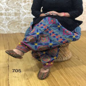 Hand crafted Phulkari Patiyala Salwar - Image 4