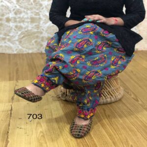 Hand crafted Phulkari Patiyala Salwar - Image 6
