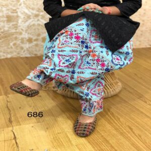 Hand crafted Phulkari Patiyala Salwar - Image 7