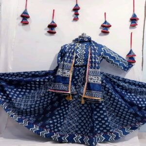 Cotton Long Skirt with Blouse - Image 9