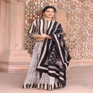 Cotton Long Skirt with Blouse - Image 17