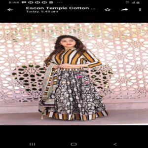 Cotton Long Skirt with Blouse - Image 28