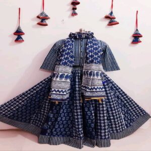 Cotton Long Skirt with Blouse - Image 29