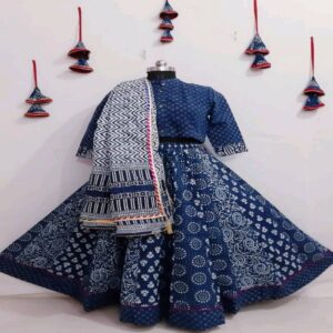 Cotton Long Skirt with Blouse - Image 33