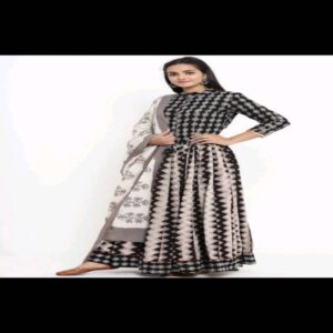 Cotton Long Skirt with Blouse - Image 56