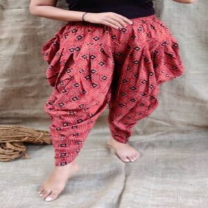 Dhoti Pant with Ajrakh Print - Image 2