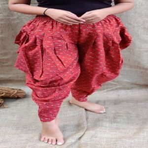 Dhoti Pant with Ajrakh Print - Image 9