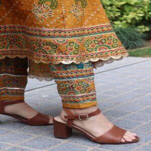 Elegant Pure Cotton Kurta+Pant+Dupatta set - Image 4