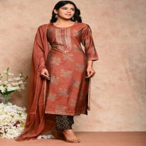 Muslin Kurta Pant Dupatta Set - Image 11