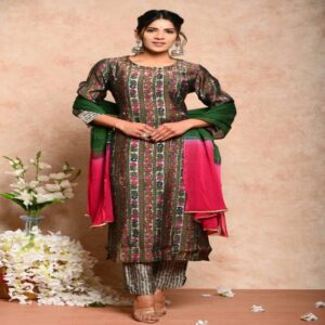 Muslin Kurta Pant Dupatta Set - Image 16