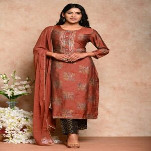 Muslin Kurta Pant Dupatta Set - Image 17