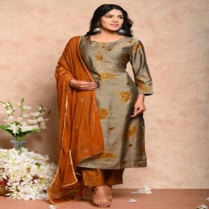 Muslin Kurta Pant Dupatta Set - Image 19
