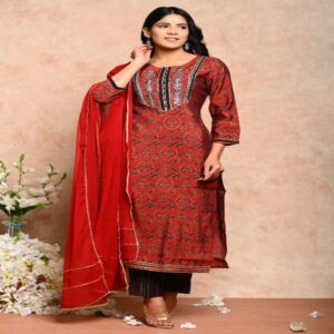 Muslin Kurta Pant Dupatta Set - Image 20