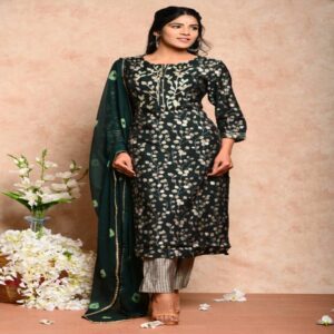 Muslin Kurta Pant Dupatta Set - Image 30