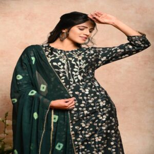 Muslin Kurta Pant Dupatta Set - Image 31