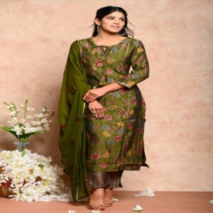 Muslin Kurta Pant Dupatta Set - Image 42