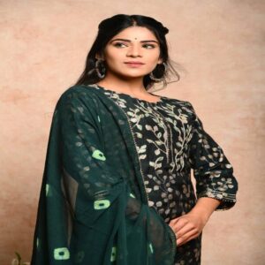 Muslin Kurta Pant Dupatta Set - Image 51