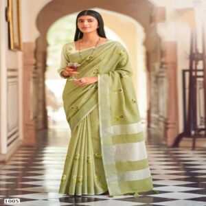 Linen Cotton Sarees - Image 3