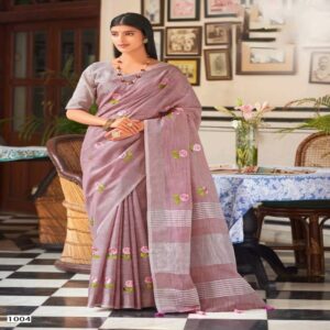 Linen Cotton Sarees - Image 4
