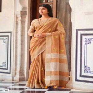 Linen Cotton Sarees - Image 7