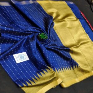 Semi Raw Silk Saree from Chattisgarh - Image 18