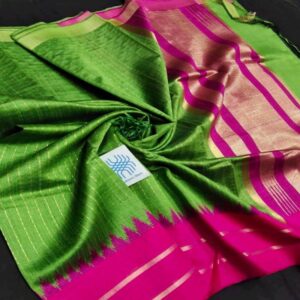 Semi Raw Silk Saree from Chattisgarh - Image 21