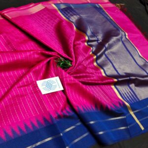 Semi Raw Silk Saree from Chattisgarh - Image 26