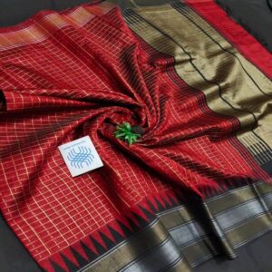 Semi Raw Silk Saree from Chattisgarh - Image 28