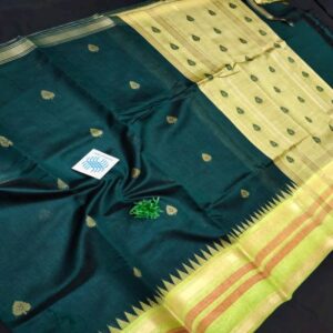 Semi Raw Silk Saree from Chattisgarh - Image 29