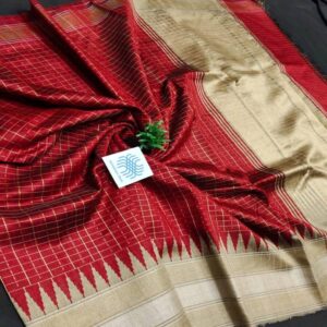 Semi Raw Silk Saree from Chattisgarh - Image 31
