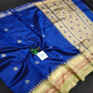 Semi Raw Silk Saree from Chattisgarh - Image 34
