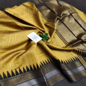Semi Raw Silk Saree from Chattisgarh - Image 6