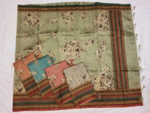 Semi Tussar Kalamkari Sarees