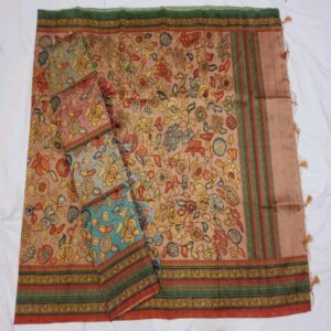 Semi Tussar Kalamkari Sarees - Image 11