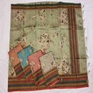 Semi Tussar Kalamkari Sarees - Image 12