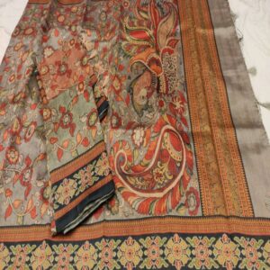 Semi Tussar Kalamkari Sarees - Image 3
