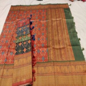 Semi Tussar Kalamkari Sarees - Image 4
