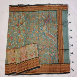 Semi Tussar Kalamkari Sarees - Image 8